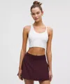 Lululemon Asymmetrical Strap Cropped Tank Top In White