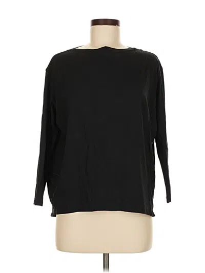 Pre-owned Lululemon Athletica 3/4 Sleeve T-shirt In Black