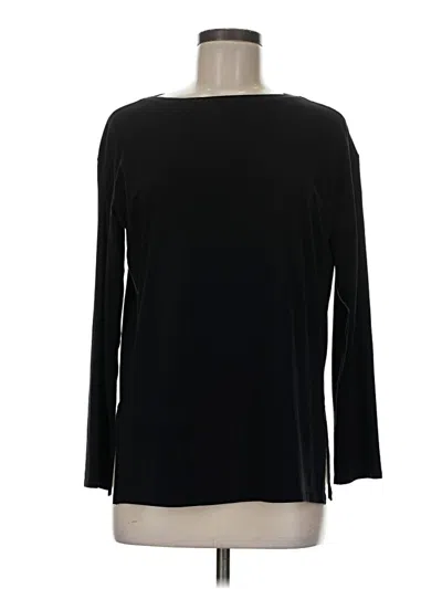Pre-owned Lululemon Athletica 3/4 Sleeve T-shirt In Black