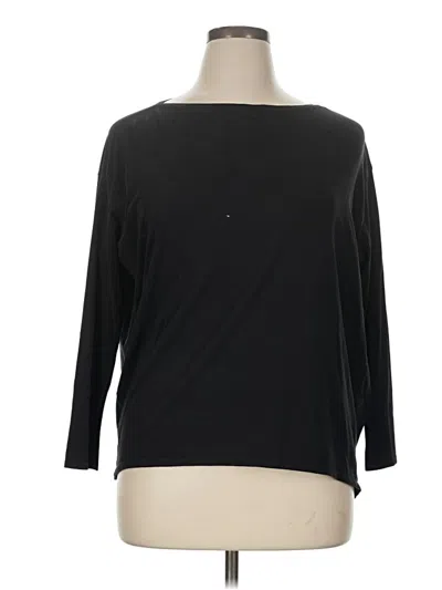 Pre-owned Lululemon Athletica 3/4 Sleeve T-shirt In Black