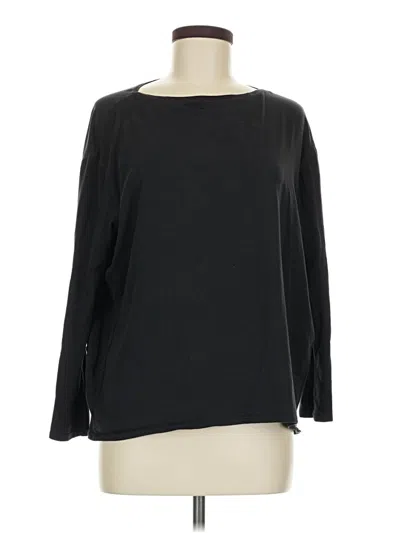 Pre-owned Lululemon Athletica 3/4 Sleeve T-shirt In Black