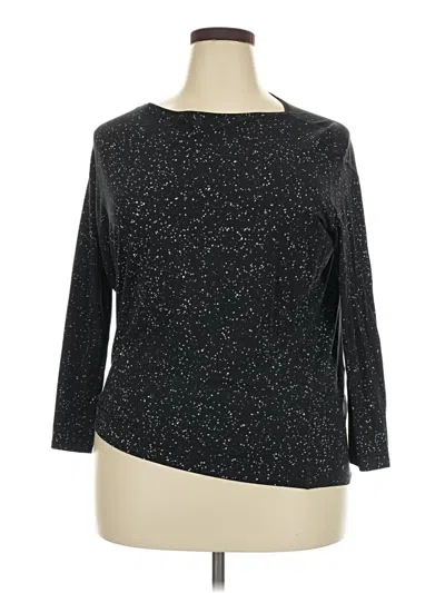 Pre-owned Lululemon Athletica 3/4 Sleeve T-shirt In Black