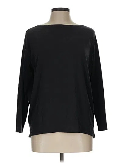 Pre-owned Lululemon Athletica 3/4 Sleeve T-shirt In Black