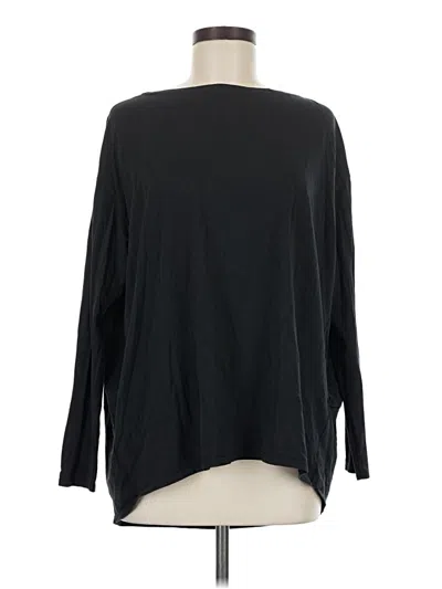 Pre-owned Lululemon Athletica 3/4 Sleeve T-shirt In Black