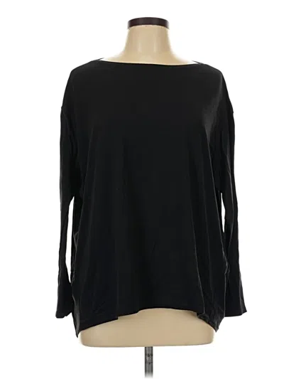 Pre-owned Lululemon Athletica 3/4 Sleeve T-shirt In Black