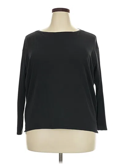 Pre-owned Lululemon Athletica 3/4 Sleeve T-shirt In Black