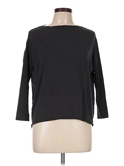 Pre-owned Lululemon Athletica 3/4 Sleeve T-shirt In Black