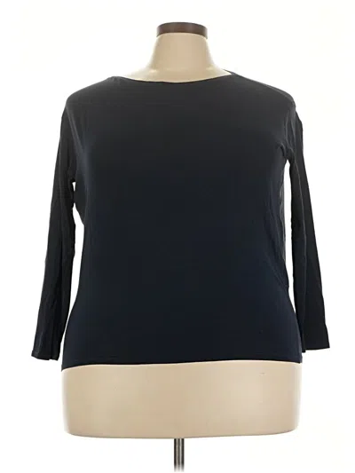 Pre-owned Lululemon Athletica 3/4 Sleeve T-shirt In Black