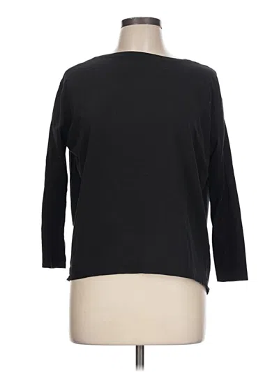 Pre-owned Lululemon Athletica 3/4 Sleeve T-shirt In Black