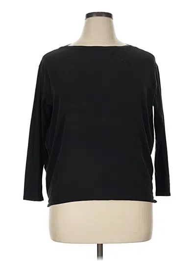 Pre-owned Lululemon Athletica 3/4 Sleeve T-shirt In Black
