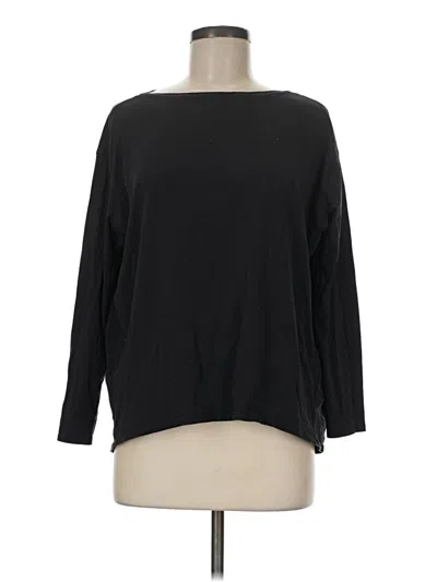 Pre-owned Lululemon Athletica 3/4 Sleeve T-shirt In Black