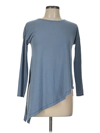 Pre-owned Lululemon Athletica 3/4 Sleeve T-shirt In Blue
