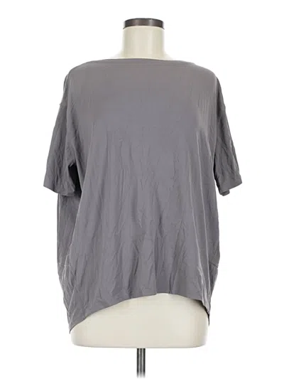 Pre-owned Lululemon Athletica 3/4 Sleeve T-shirt In Gray