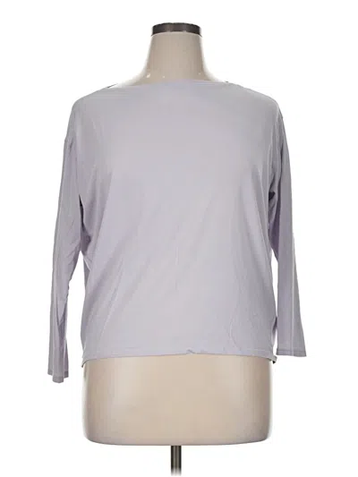 Pre-owned Lululemon Athletica 3/4 Sleeve T-shirt In Gray