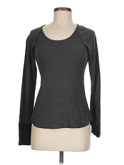 Pre-owned Lululemon Athletica 3/4 Sleeve T-shirt In Gray