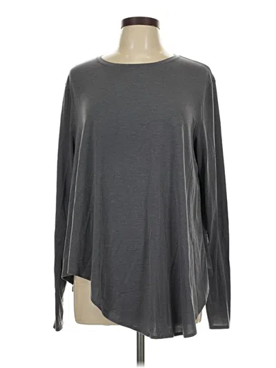 Pre-owned Lululemon Athletica 3/4 Sleeve T-shirt In Gray