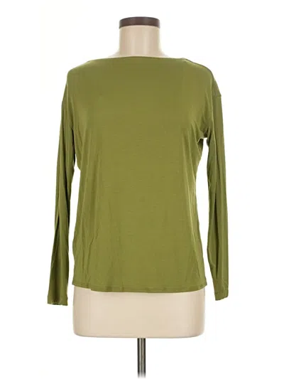 Pre-owned Lululemon Athletica 3/4 Sleeve T-shirt In Green