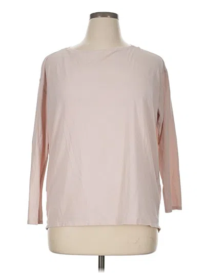 Pre-owned Lululemon Athletica 3/4 Sleeve T-shirt In Pink