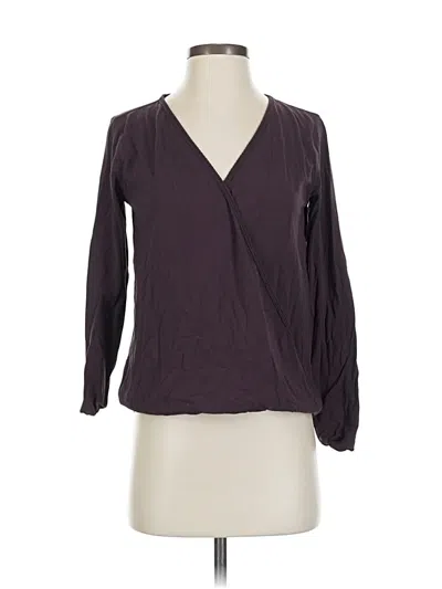 Pre-owned Lululemon Athletica 3/4 Sleeve T-shirt In Purple