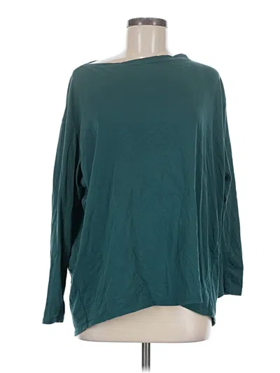 Pre-owned Lululemon Athletica 3/4 Sleeve T-shirt In Teal