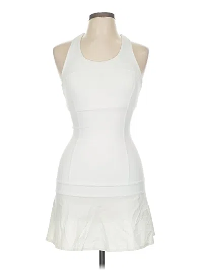 Pre-owned Lululemon Athletica Active Dress In White