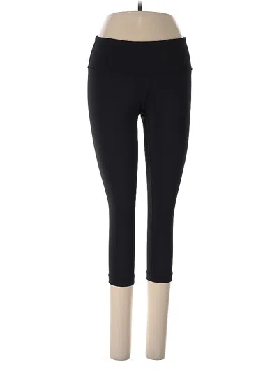 Pre-owned Lululemon Athletica Active Pants In Black