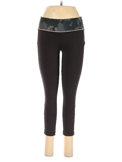 Pre-owned Lululemon Athletica Active Pants In Black