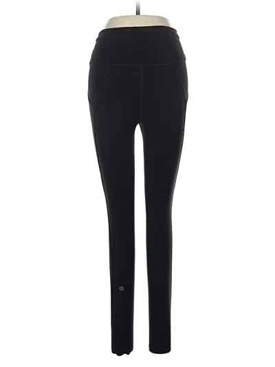 Pre-owned Lululemon Athletica Active Pants In Black