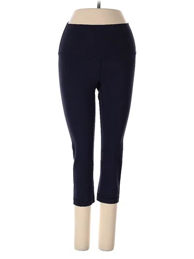 Pre-owned Lululemon Athletica Active Pants In Blue