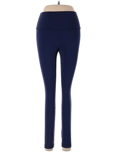 Pre-owned Lululemon Athletica Active Pants In Blue