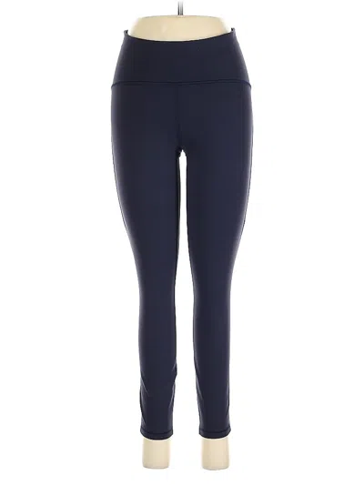 Pre-owned Lululemon Athletica Active Pants In Blue