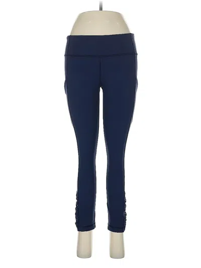 Pre-owned Lululemon Athletica Active Pants In Blue