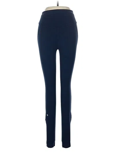 Pre-owned Lululemon Athletica Active Pants In Blue