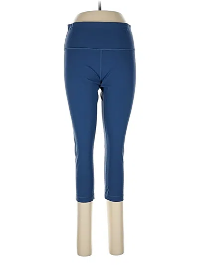 Pre-owned Lululemon Athletica Active Pants In Blue