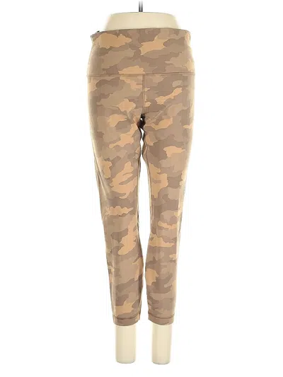 Pre-owned Lululemon Athletica Active Pants In Brown