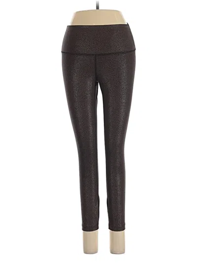 Pre-owned Lululemon Athletica Active Pants In Brown