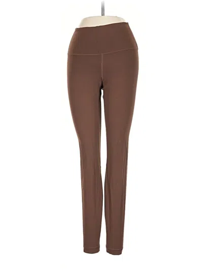 Pre-owned Lululemon Athletica Active Pants In Brown