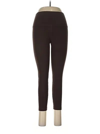 Pre-owned Lululemon Athletica Active Pants In Brown