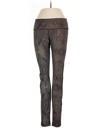 Pre-owned Lululemon Athletica Active Pants In Brown