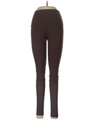 Pre-owned Lululemon Athletica Active Pants In Brown