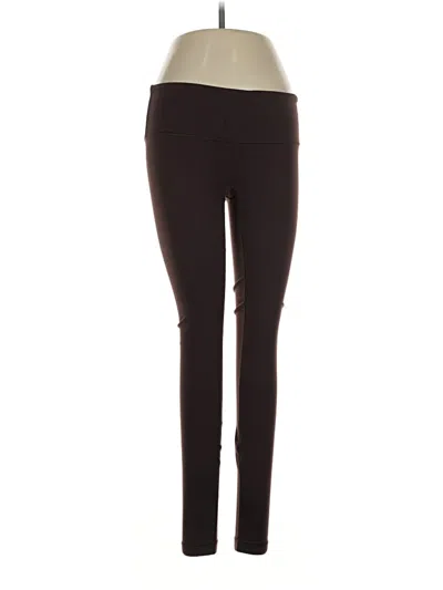 Pre-owned Lululemon Athletica Active Pants In Brown