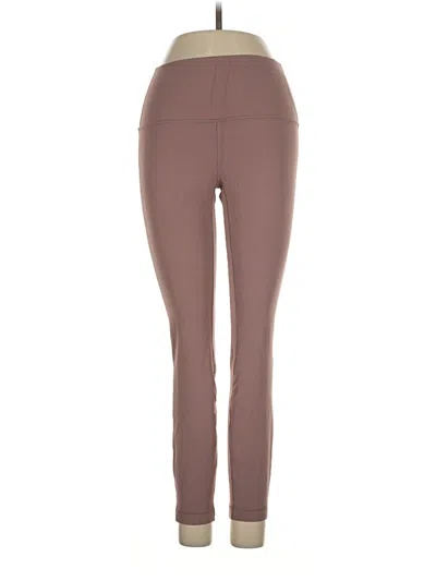 Pre-owned Lululemon Athletica Active Pants In Brown
