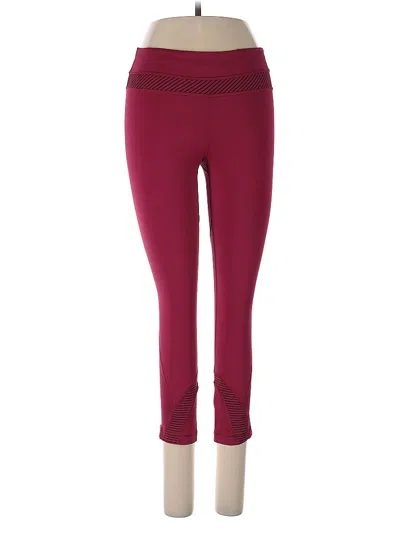 Pre-owned Lululemon Athletica Active Pants In Burgundy