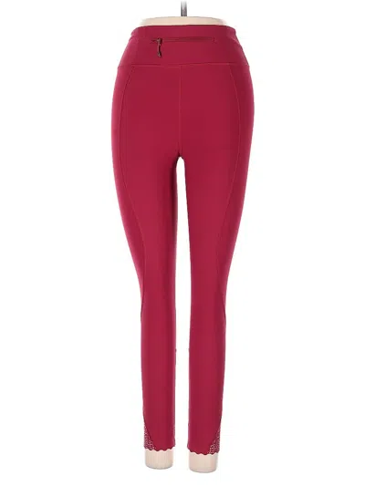 Pre-owned Lululemon Athletica Active Pants In Burgundy