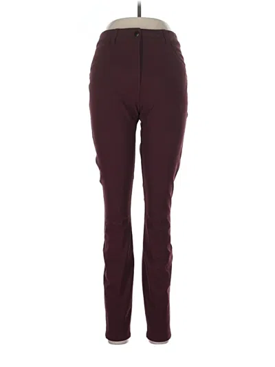 Pre-owned Lululemon Athletica Active Pants In Burgundy