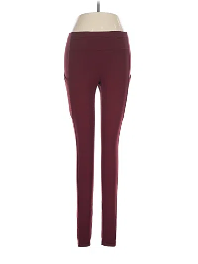 Pre-owned Lululemon Athletica Active Pants In Burgundy