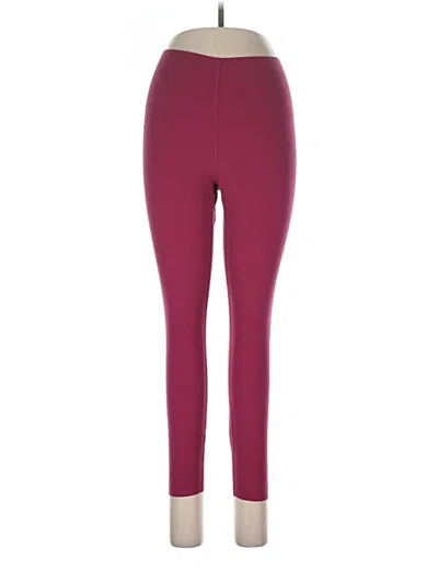 Pre-owned Lululemon Athletica Active Pants In Burgundy