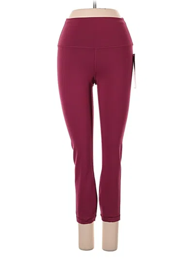 Lululemon Athletica Active Pants In Burgundy