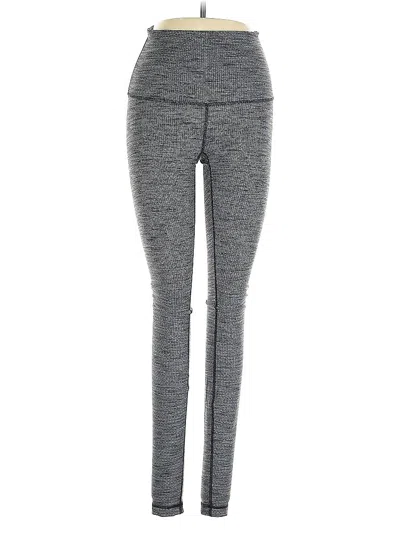 Pre-owned Lululemon Athletica Active Pants In Gray