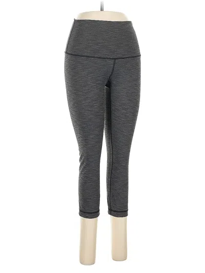 Pre-owned Lululemon Athletica Active Pants In Gray